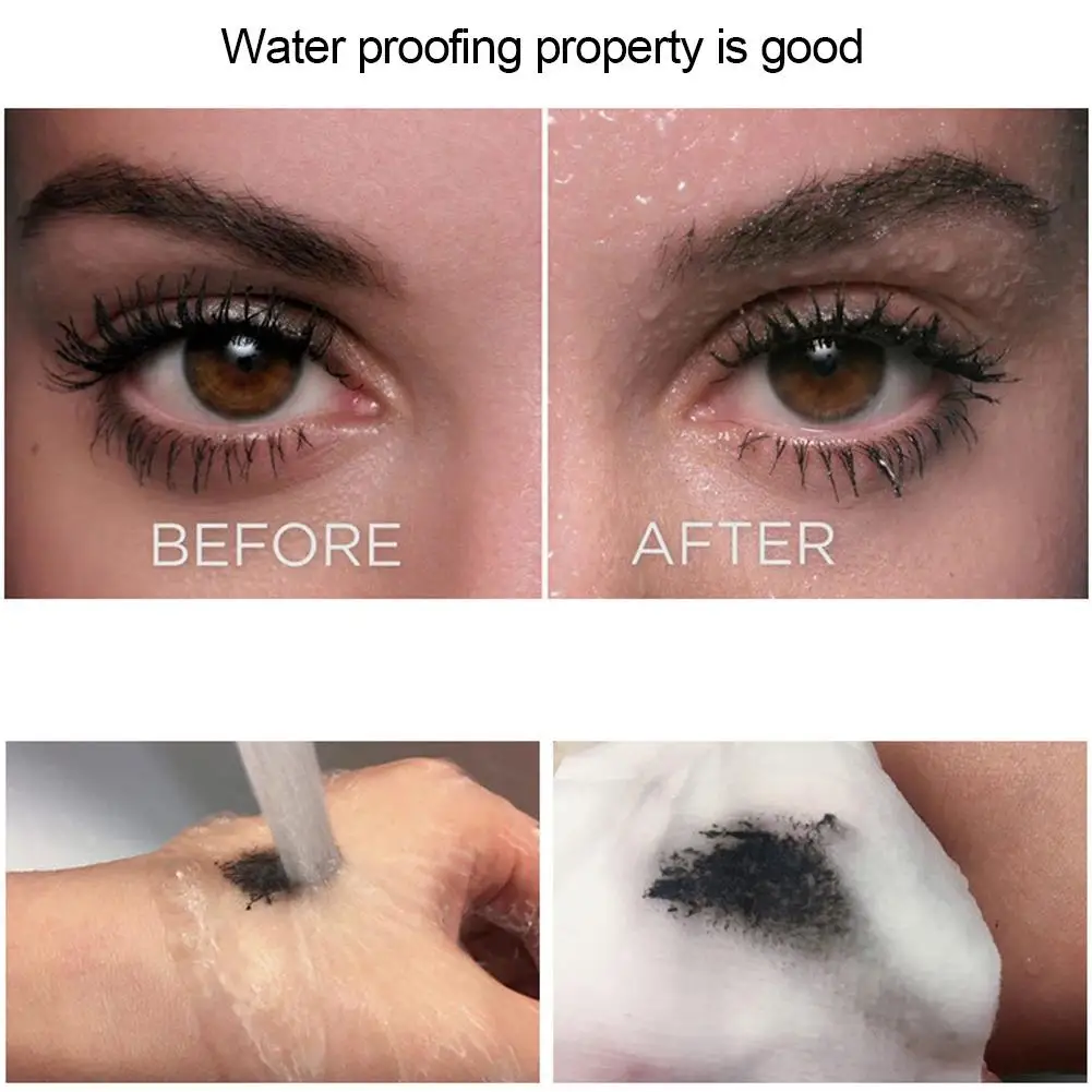 Новинка Водостойкая тушь для ресниц густая длинная не размазывает антипригарное