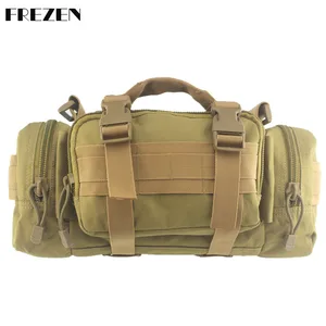 outdoor tactical khaki multifunctional waist bag military fan camera bag shoulder phone messenger bag backpack sports riding cs free global shipping