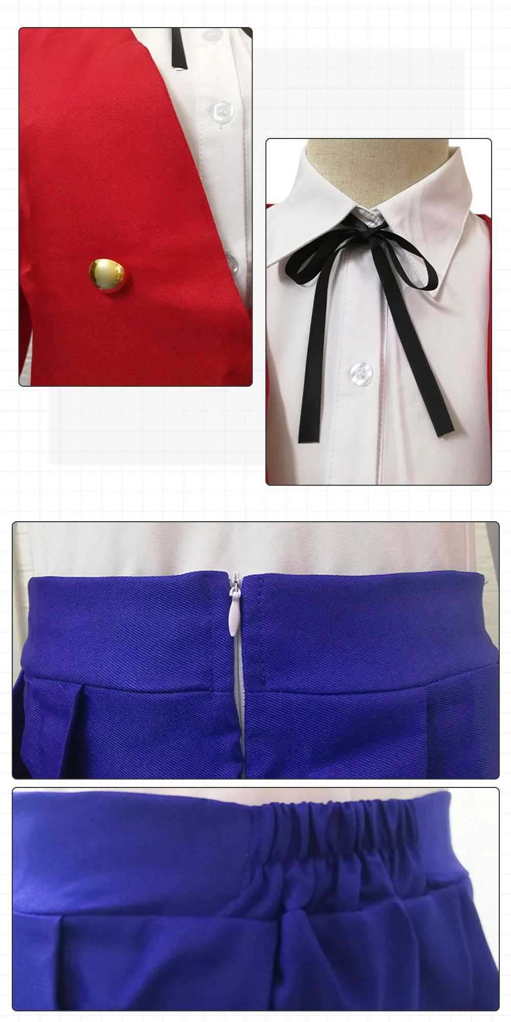 

Japan Anime Dragon X Tiger Toradora Aisaka Taiga Cosplay School Uniform Costume Large Size