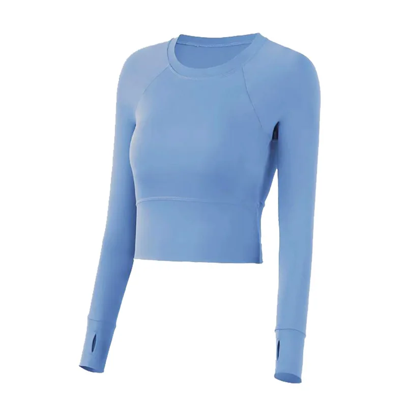 Сексуальная рубашка для йоги топ с открытым пупком спортивный Женская