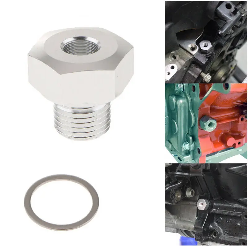 2pcs Engine Parts New Oil Pressure Sensor Adapter Connecter LS Series M12X1.5 Female To 1/8 NPT Male | Автомобили и мотоциклы