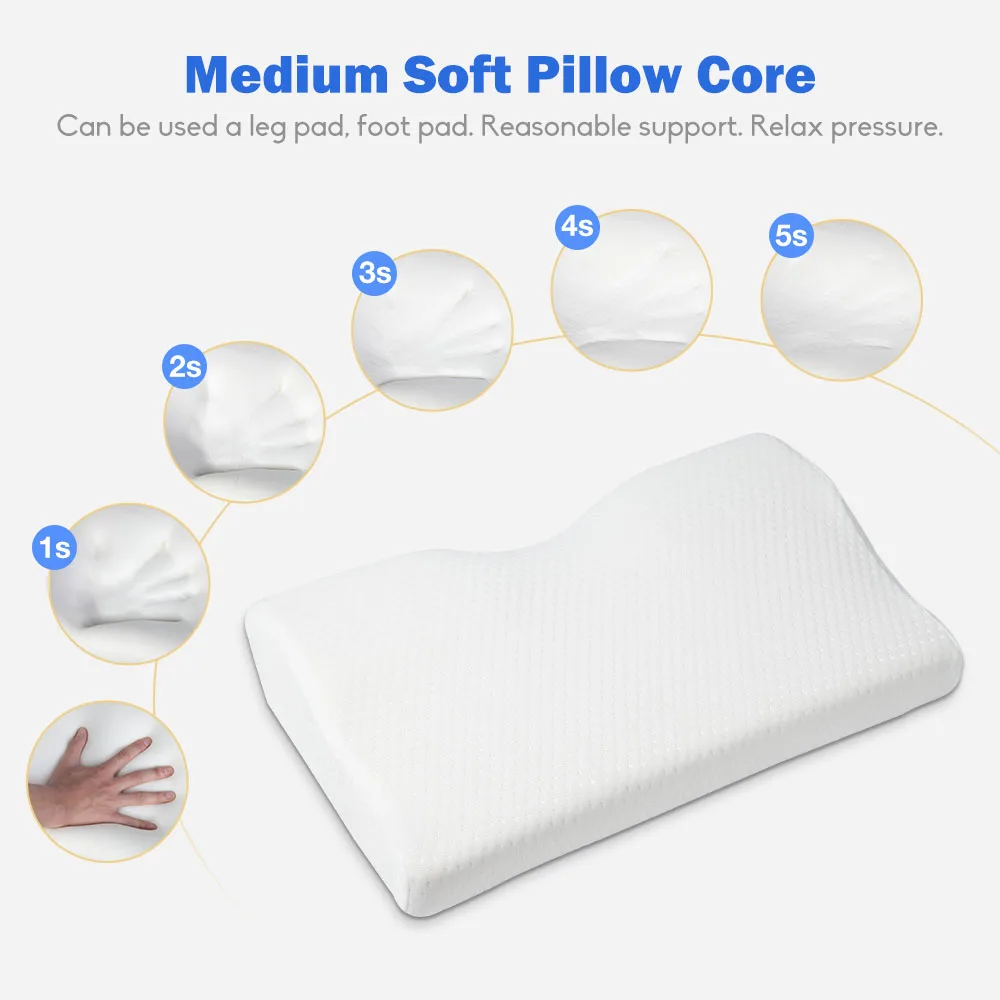 Memory Foam постельные принадлежности защитная подушка для шеи медленный отскок Подушка-бабочка здоровья затылочный шейный размер в 50*30 см