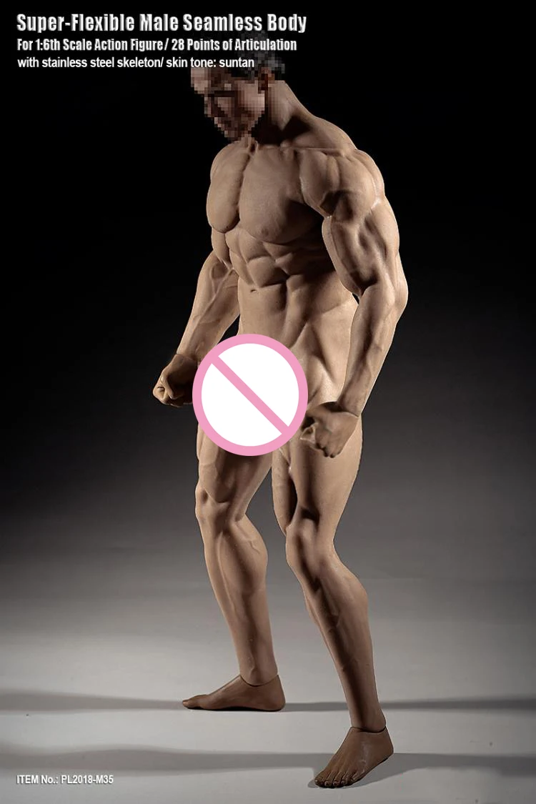 Фигурка мускулистого человека из нержавеющей стали модель крепкие бесшовные