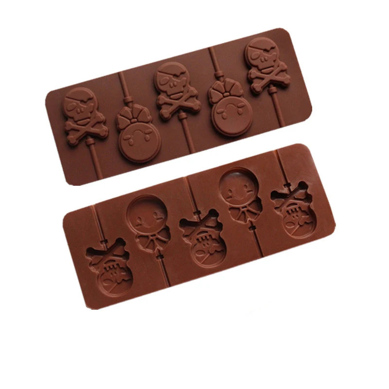 

Silicone Lollipop Molds Jelly Candy Cake Chocolate Biscuit Moulds Lollipops Maker