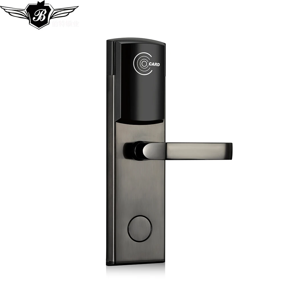 Smart RFID IC Card classic Design Digital Door Lock with Intelligent free software manage system for Upscale hotel