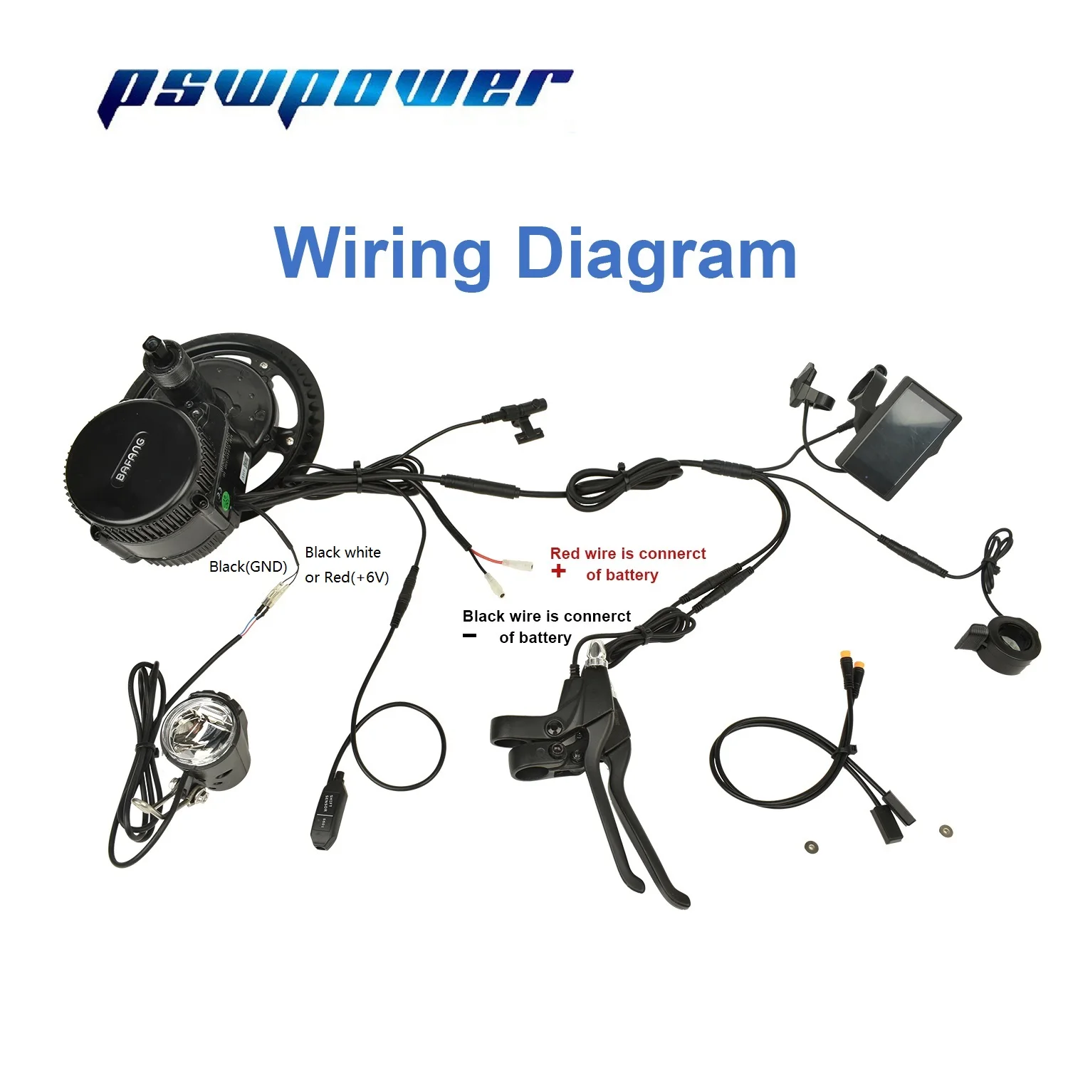 Bafang BBS02B BBS01B48V 750 Вт 500 36 В 350 250 Средний приводной двигатель 8fun для велосипеда новая