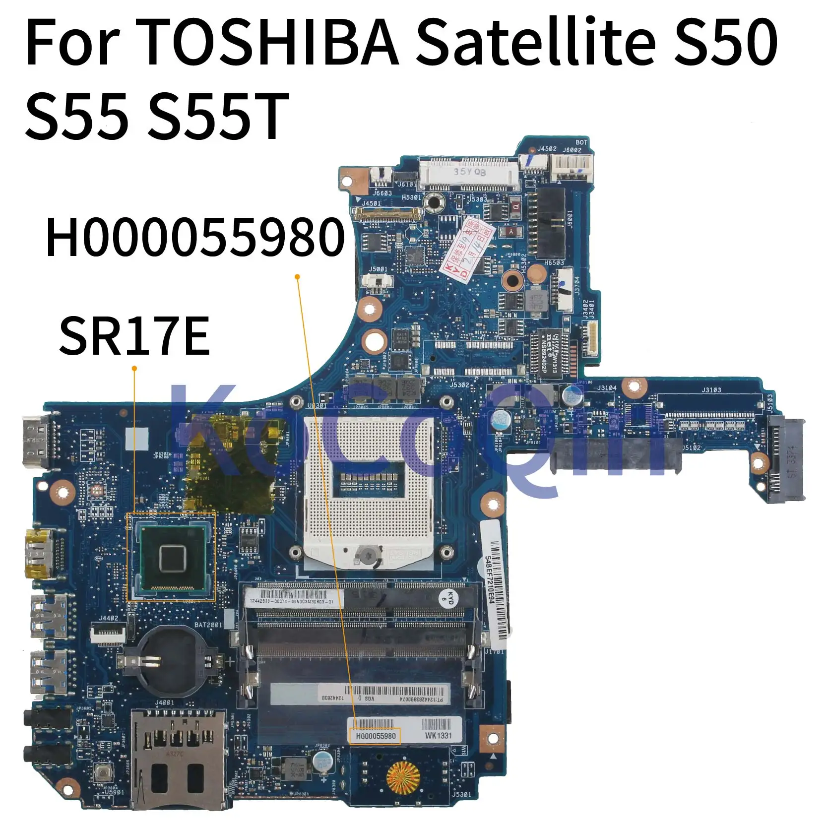 Материнская плата KoCoQin для ноутбука TOSHIBA Satellite S50 S55 S55T HM87 материнская H000057670 H000067830