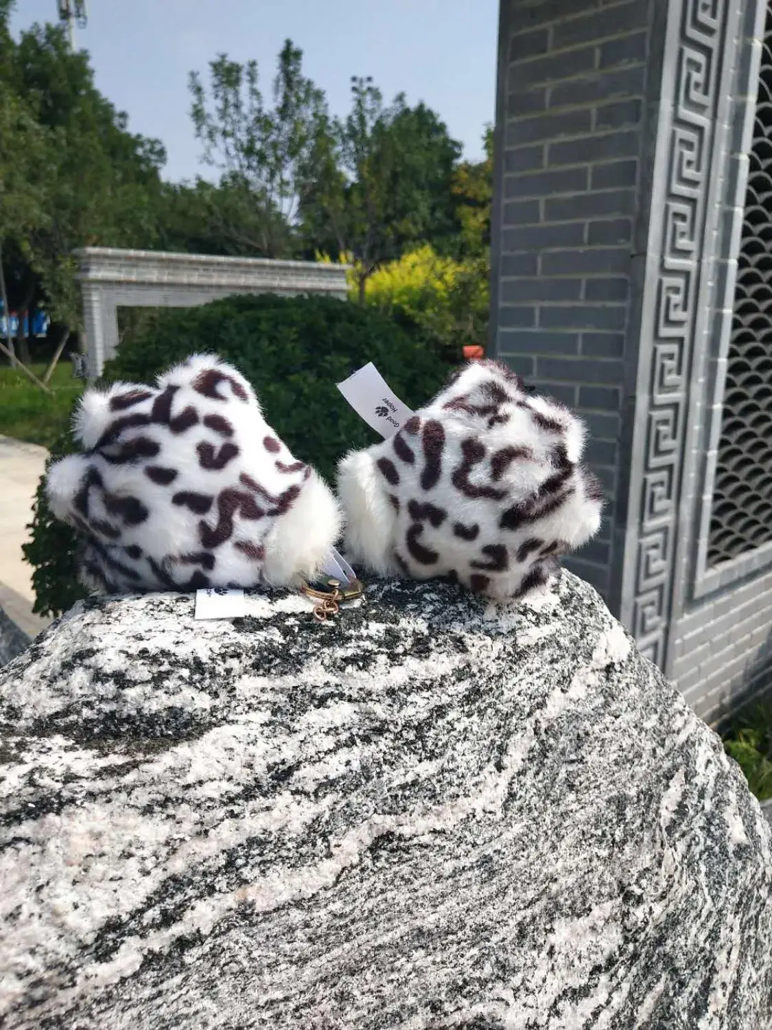 Кулон в форме снежного барса волка тигра виде лап перчатки Плюшевые Ручные куклы