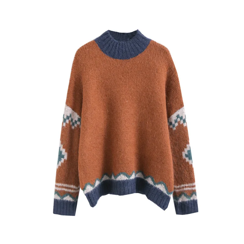 Johnature Tops Casual Sweater Women Clothes 2020 New Spring Pullovers O-neck Full Sleeve Leisure All-match Ladies Sweaters | Женская