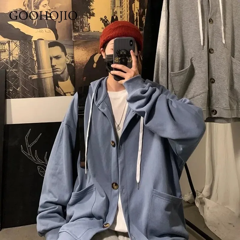 

GOOHOJIO 2020 New Autumn Winter Plus Cashmere Women Parkas Oversize Hooded for Women Loose All-match Solid Color Coats Women