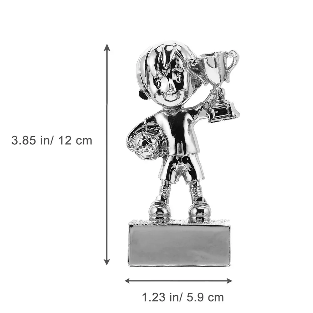 

Small Soccer Award Trophy Plating Resin Reward Prizes Desktop Decoration