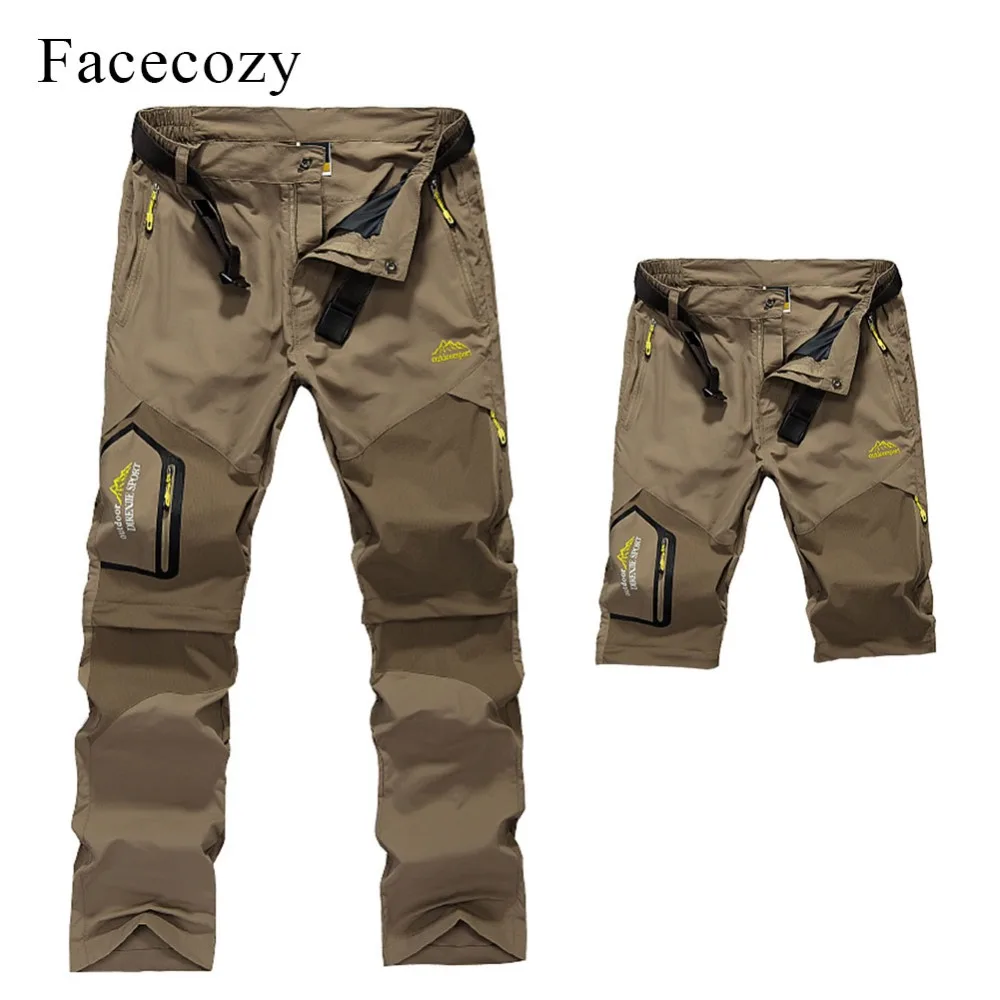 Мужские походные брюки Facecozy спортивные быстросохнущие для активного отдыха