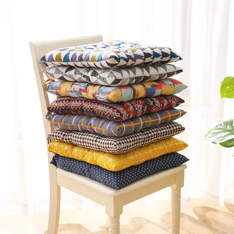 Modern Style Square Cushion Home Dining Chair/sofa Soft Cushion Anti-slip Car Seat Can Be Bundled Random Color 1 Piece 30-45cm