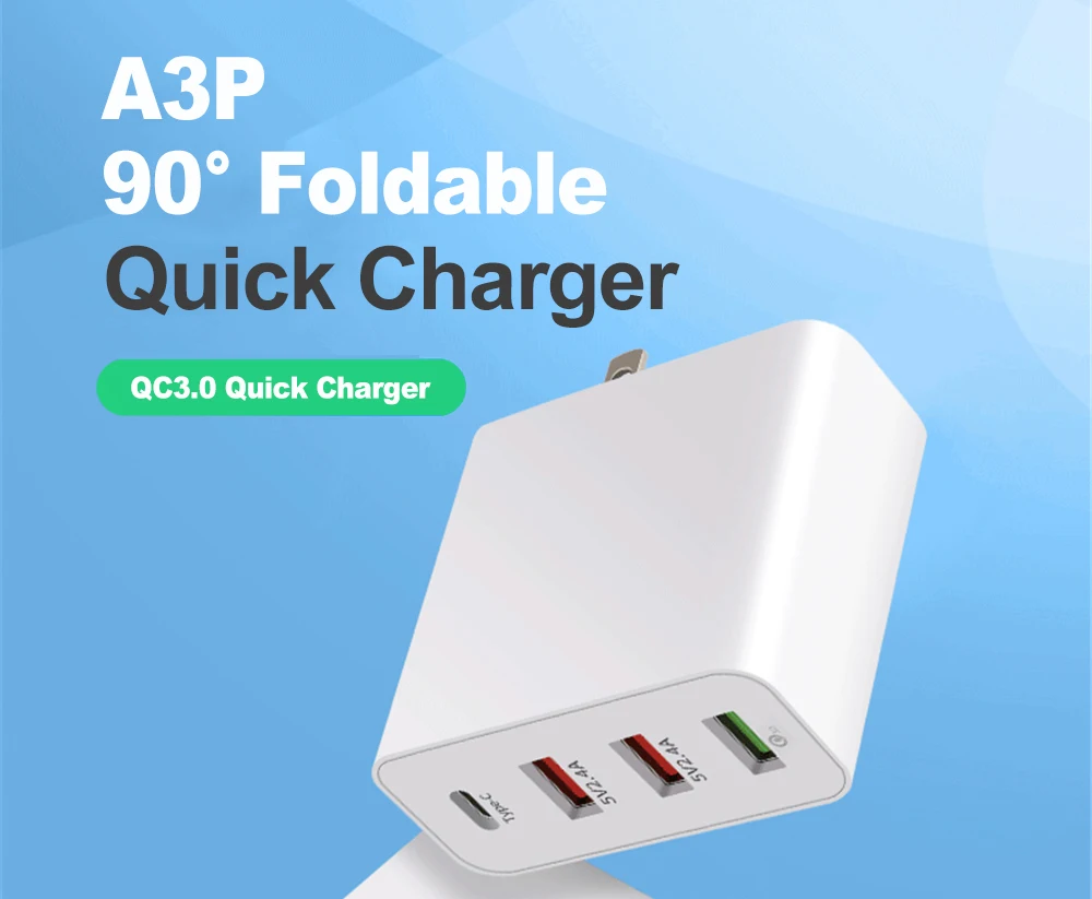 4 порта USB быстрое зарядное устройство s QC3.0 type C USB зарядное устройство для samsung для iPhone huawei быстрое зарядное устройство s настенное зарядное устройство US EU UK AU адаптер