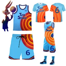 Movie Space Jam 2 Jersey James 2021 #6 Cosplay Tune Squad Shirt Vest Shorts Summer Trendy New Basketball Sports Suit