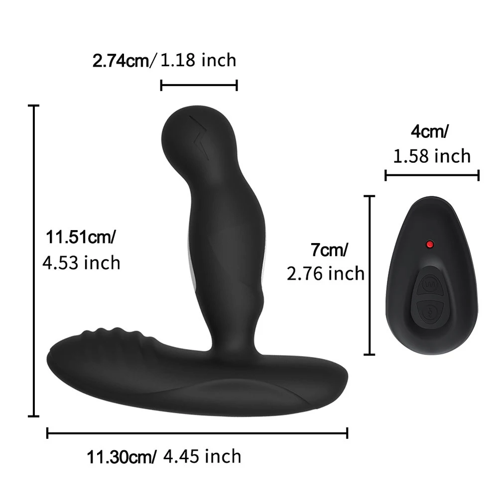 Electric Shock Pulse Man Prostate Massage Vibrators Sex Toy For Men Wireless Rotation Male Anal Butt Plug Stimulator Masturbator | Красота и