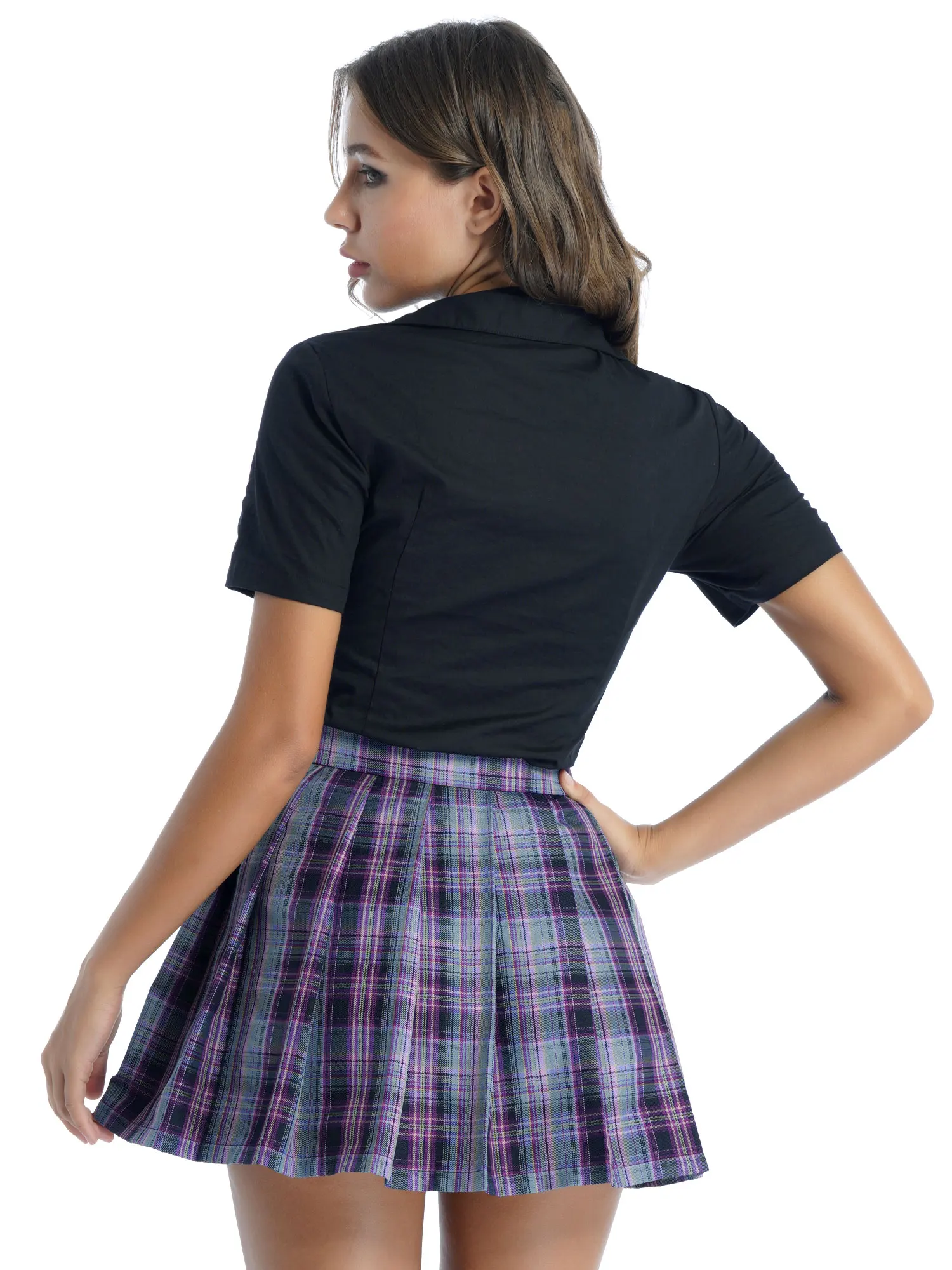 Женское пикантное нижнее белье для косплея Студенческая форма школьница костюм