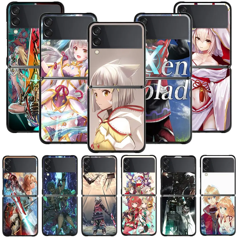 

Phone Case For Samsung Galaxy Z Flip3 5G z flip Coque for samsung Z Flip 3 Zflip 5G Hard Fundas Xenoblade Chronicles