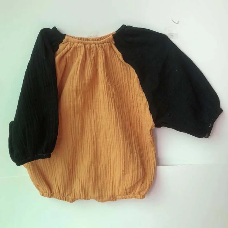 Ins/2019 г. осенний Модный комбинезон в корейском и японском стиле для маленьких