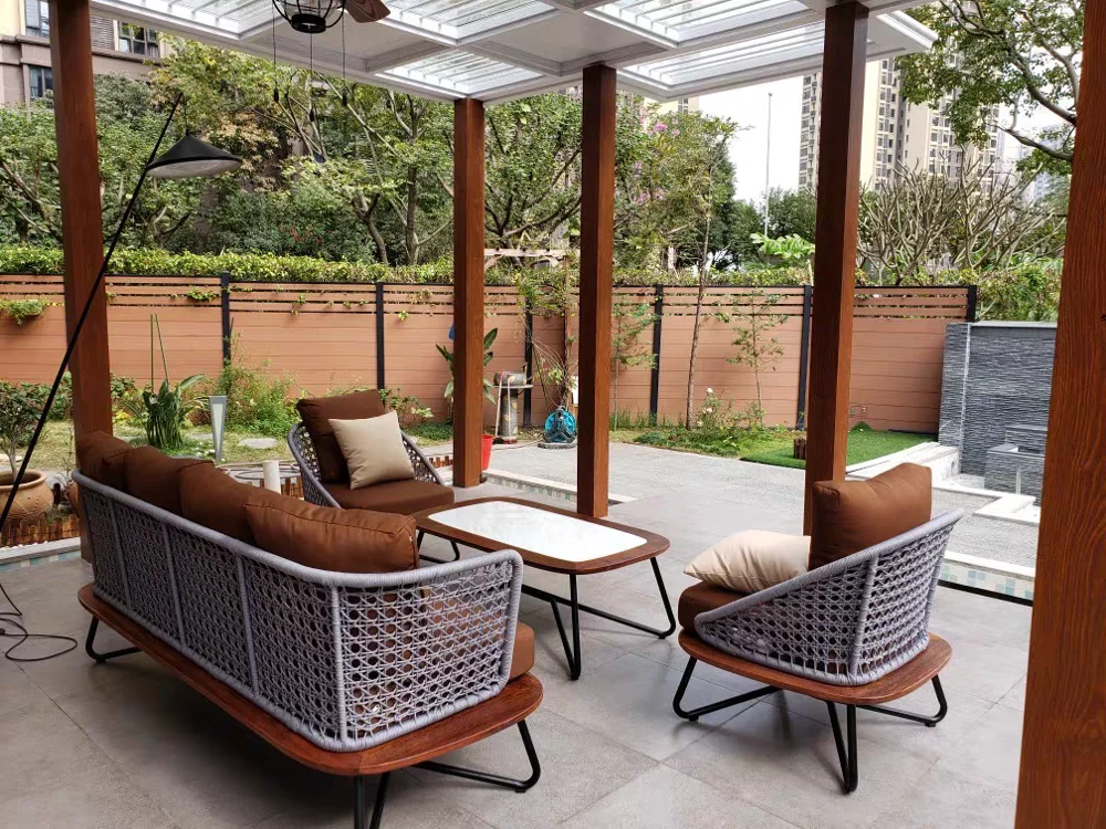 Цена по прейскуранту завода патио мебель сад открытый диван набор RS27|Наборы для