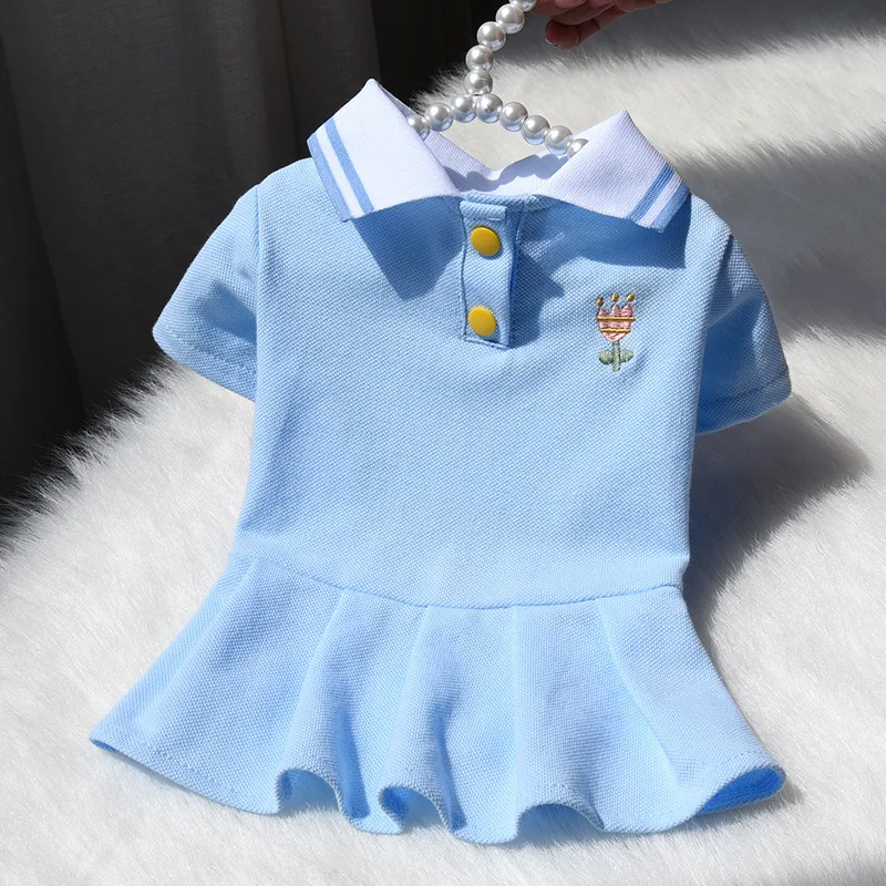 

2021 New Summer Cat Dog Dress Skirt for Puppy Small Dog Clothes Dog Dogs Chihuahua Maltese Shih Tzu Pomerania Pet Clothing
