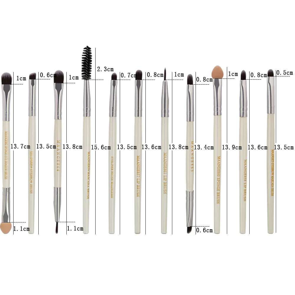 20 шт. набор кистей для макияжа Пудра основа Тени век подводка глаз Косметика губ