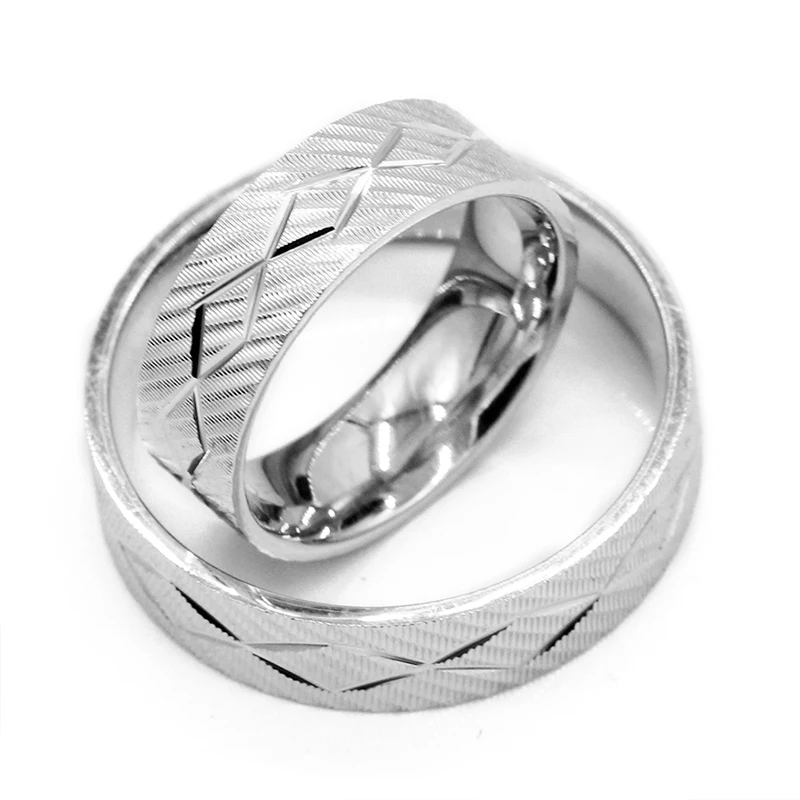 Набор колец для пар из серебра 925 пробы в полоску|Кольца| |