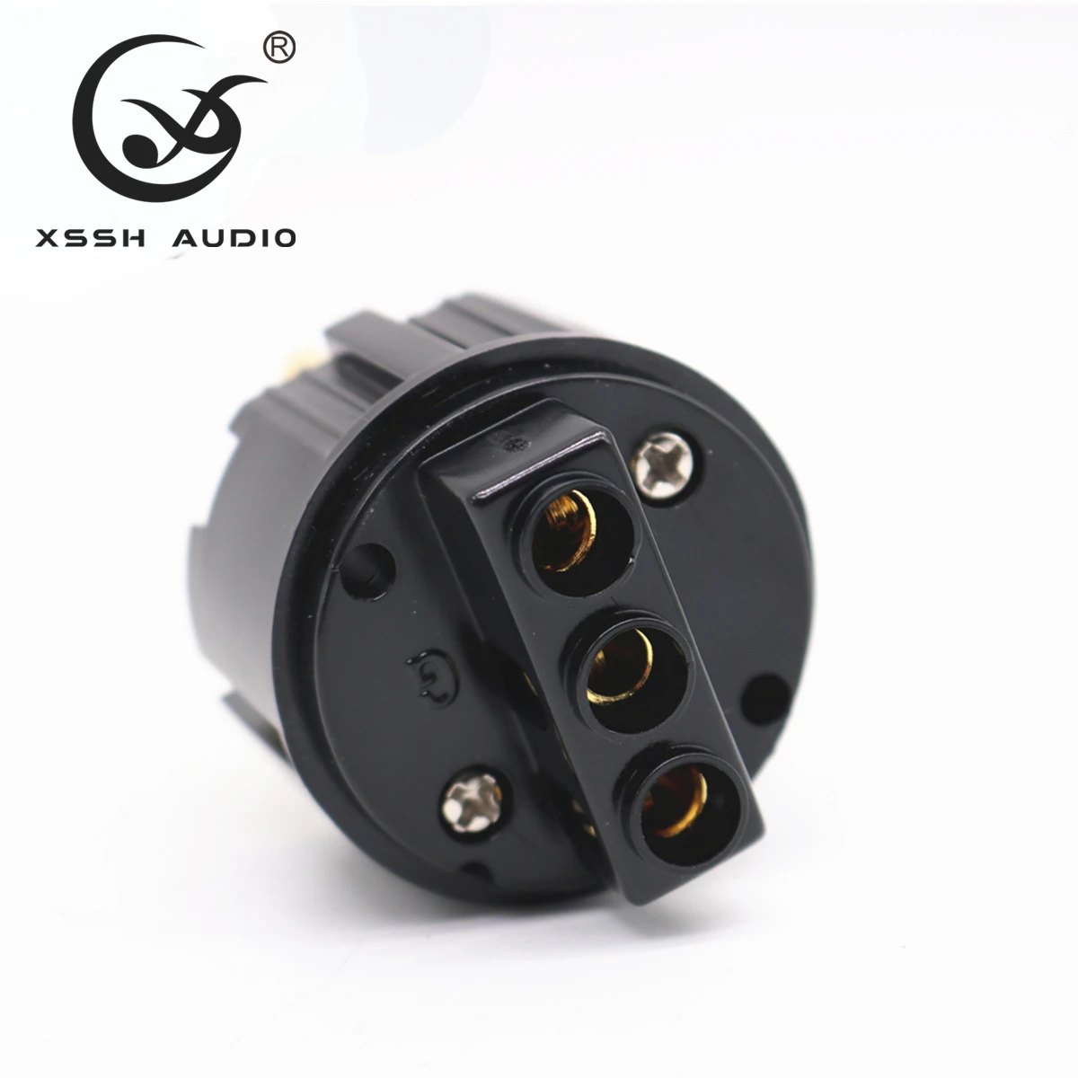 Высококачественный Европейский штекер Schuko родиевый позолоченный питания сделай