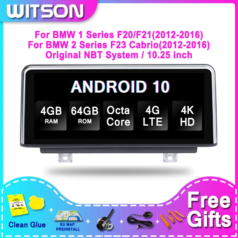 

WITSON BMW BIG SCREEN Android 11 For BMW 1 SERIES F20/F21 BMW 2 SERIES F23 Cabrio NBT 4G RAM 64GB ROM CAR RADIO