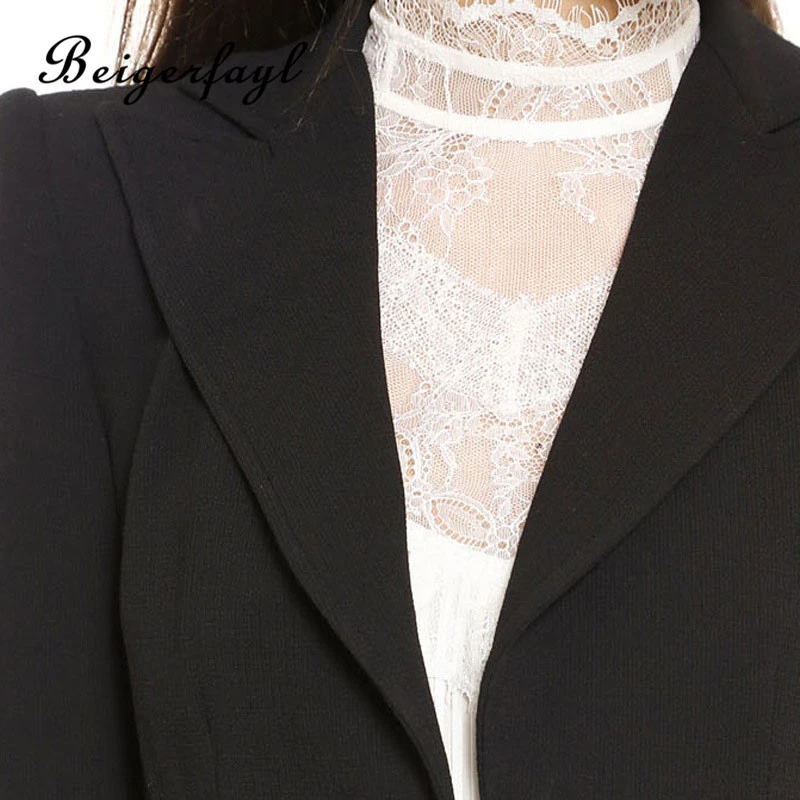 Beigerfayl 2019 длинные шерстяные Casaco Corta Vento Feminino черные пальто Preto Abrigo Negro Mujer Manteau Femme