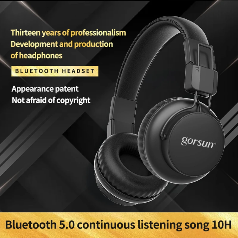 Gorsun E92 Беспроводной Bluetooth повязка Игры наушники для подарка BT 5 0 гарнитура 12 h