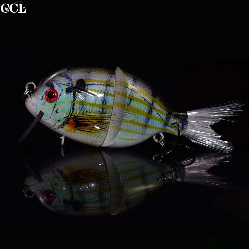 2 шарнирные 4-дюймовые 29 г губная рыболовная приманка с хвостом из углеродного