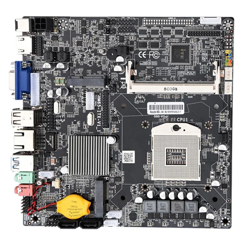 

HM65 PGA988 Desktop PC Mainboard DDR3 SATA II Mini ITX Motherboard for Mini Host/HTPC/ Radio/Advertising Machine