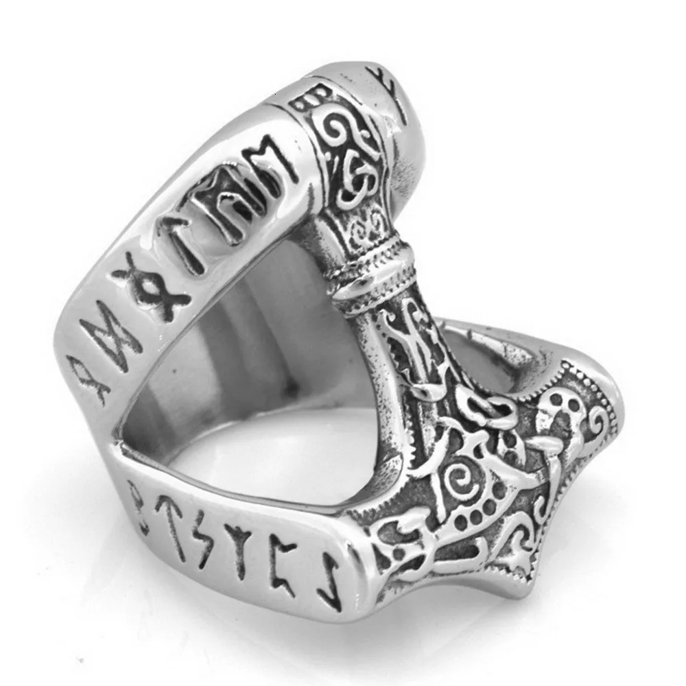 Мужское кольцо из нержавеющей стали винтажное готическое в стиле хип хоп готика