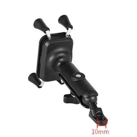 Only bracket kit Держатель для мобильного телефона мотоцикла с usb-зарядным устройством вращение на 360 градусов для Moto 3,5-6 дюймов скутер gps - Цвет: Only bracket kit