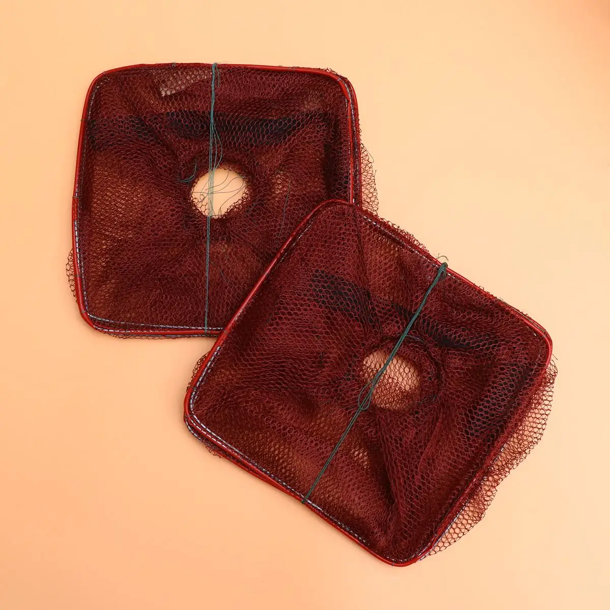 10 шт. Складная прямоугольная клетка для рыбы сеть креветок нейлоновая сетка