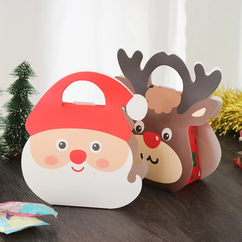 Рождественская Подарочная коробка упаковка для рождественской вечеринки