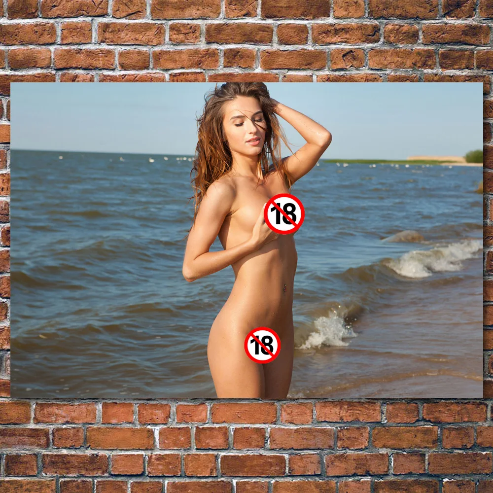 Пляжная красота Кара Mell сексуальное тело девушка взрослая модель фото настенные