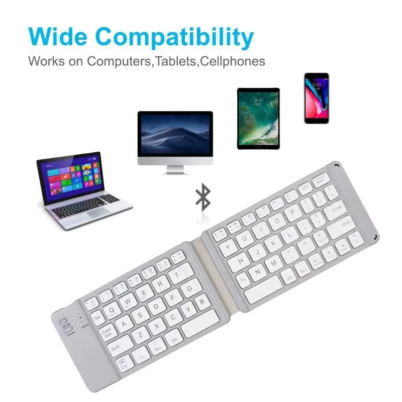 

Mini Bluetooth wireless USB keyboard Lightweight folding keyboard, suitable for PC tablet phone
