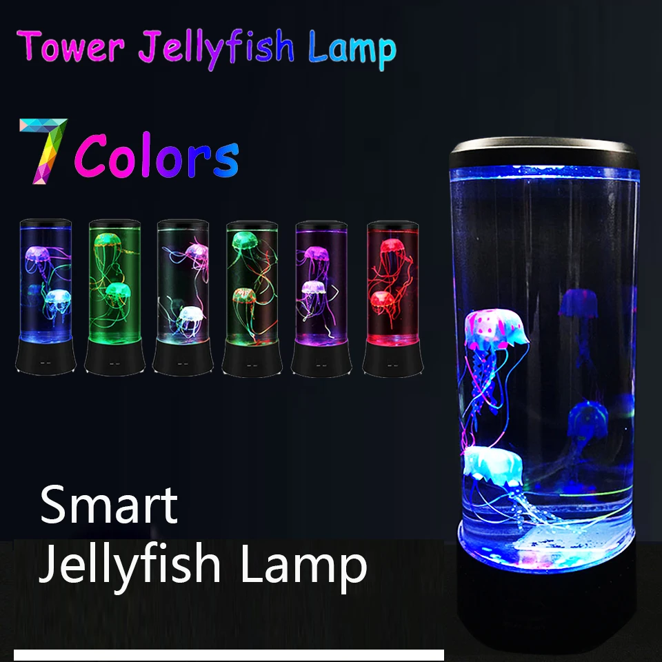 1 шт. большая медузная лампа светодиодная для украшения дома ночной Светильник