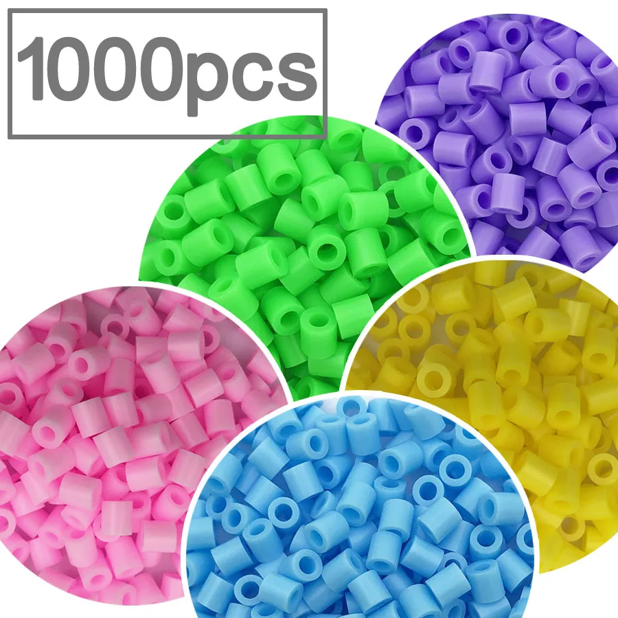 5mm 1000pcs perler PUPUKOU Beads fuse beadsd Pearly Iron Beads for Kids Hama Beads Diy Puzzles High Quality Handmade Gift Toy