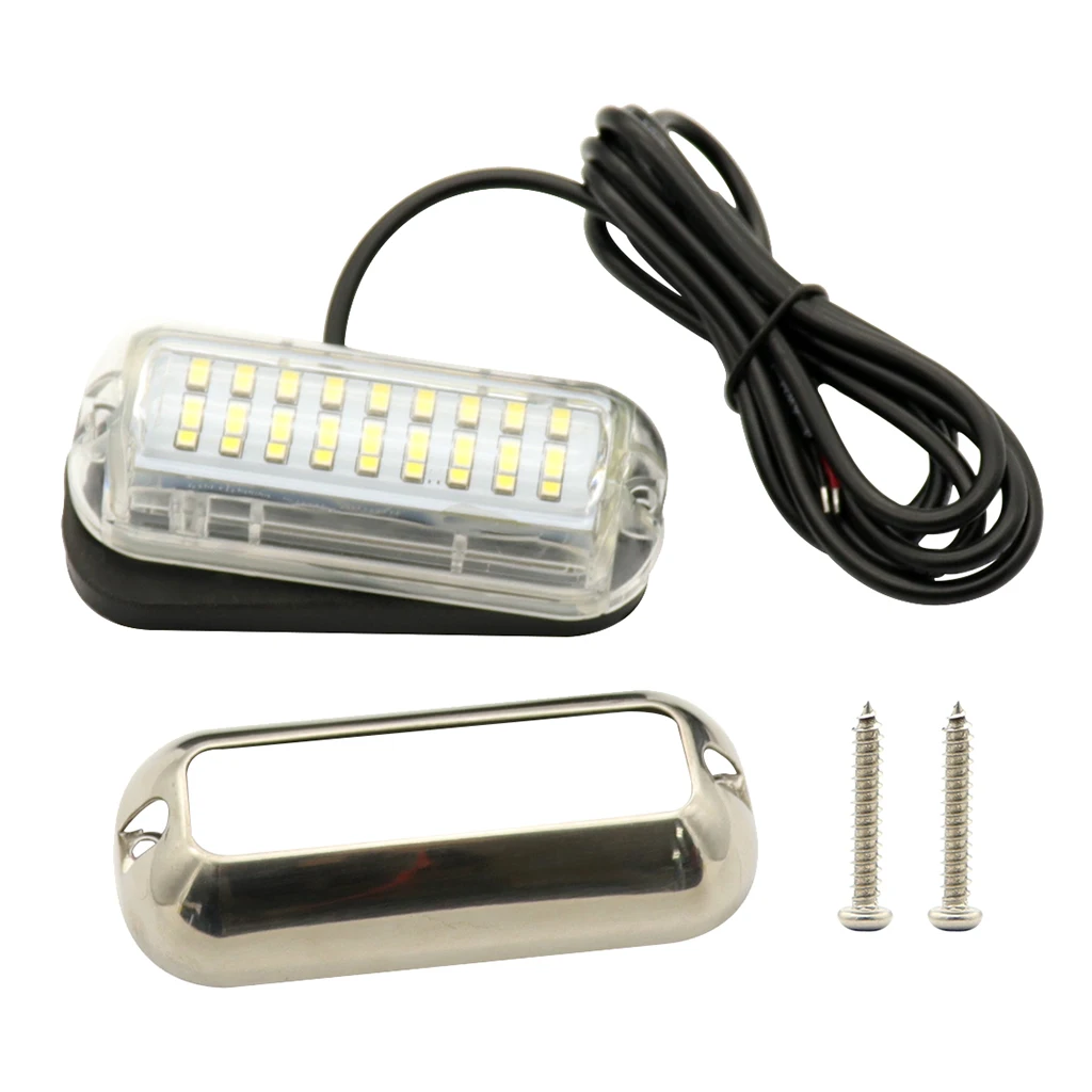

27 LEDS Underwater Marine LED Lamp High Brightness Stainless Steel Boat Light