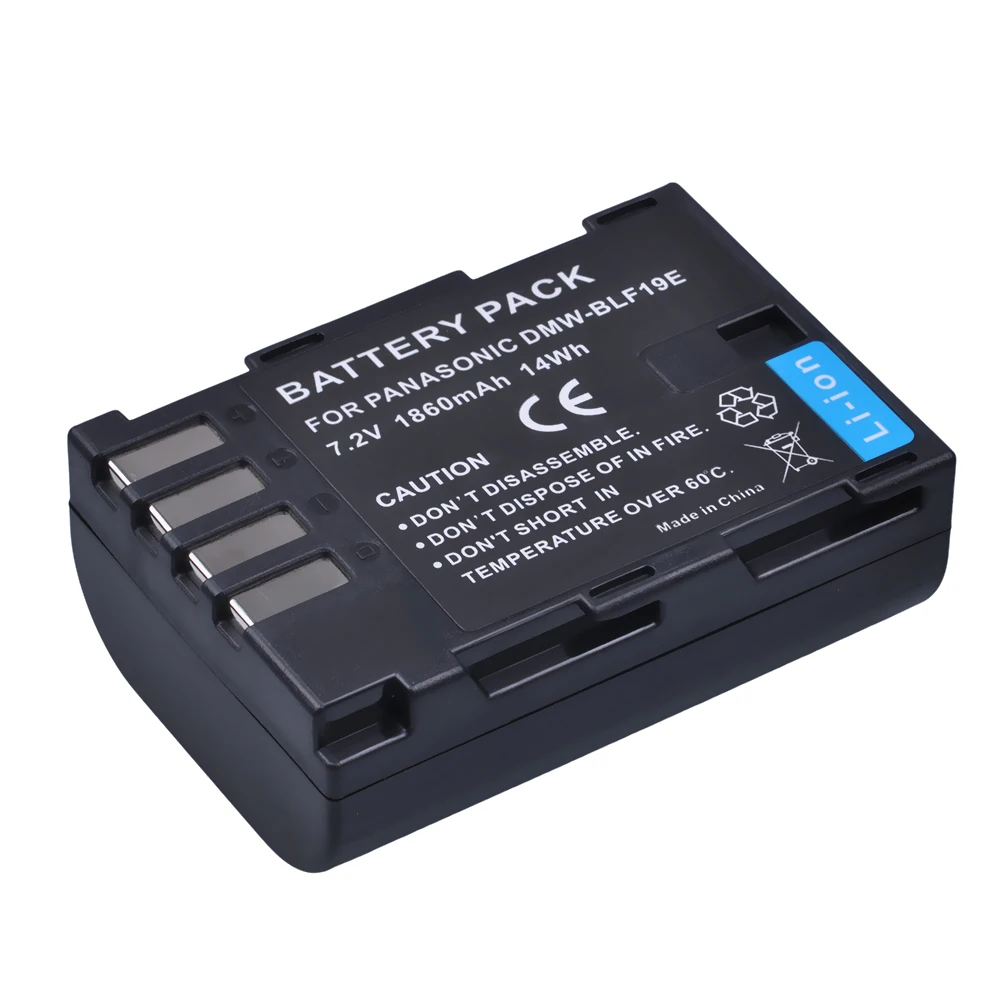 1Pack Battery 4 шт. 1860 мАч DMW-BLF19E DMW-BLF19 батарея для камеры DMW BLF19 BLF19 BLF19E+ ЖК-дисплей двойной USB зарядное устройство для Panasonic Lumix GH3 GH4 GH5 - Цвет: 1Pack Battery