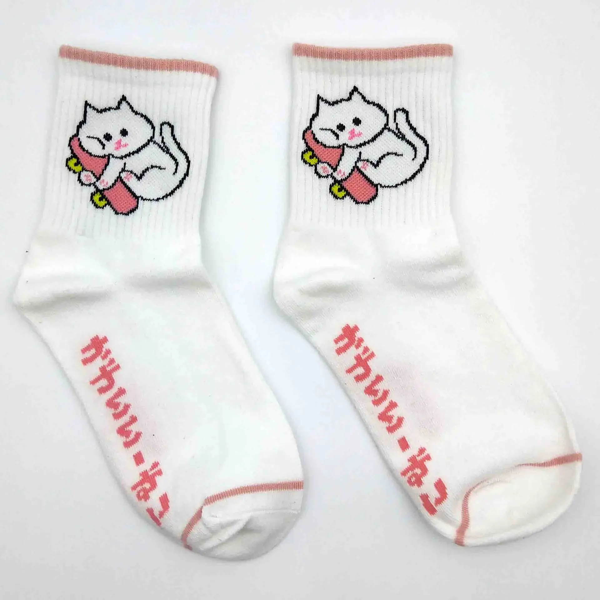 

Носки женские, дышащие, хлопковые, в стиле Харадзюку, Neko Atsume, забавные Женские носочки