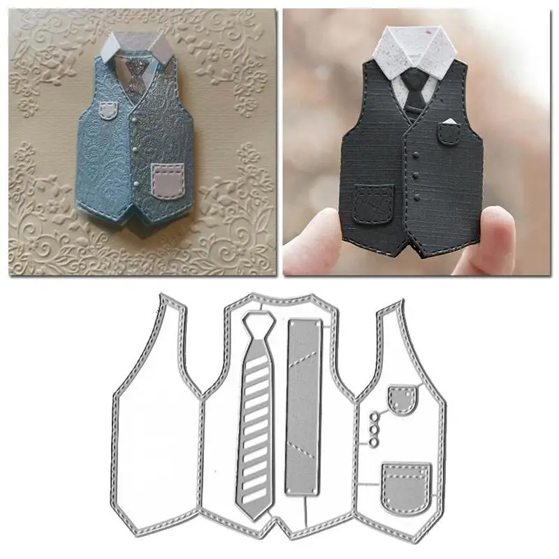 

Vest Shirt Shape Cutting Dies For DIY Scrapbooking Decorative Card making Craft Fun Decoration 5.7*6.35cm