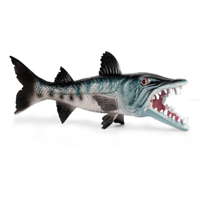 

Large size sea life Wolffish doll Model Deep sea PVC animal toys Gift