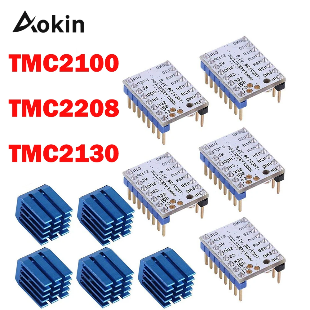 Шаговый двигатель TMC2100 V1.3 TMC2130 V1.0 V1.1 TMC2208 бесшумная сменная защита детали для 3D