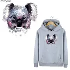 ZOTOONE термоклейкая нашивка с животными, нашивки в стиле коала для одежды, наклейка с буквами для детей, термотрансферные аппликации сделай сам