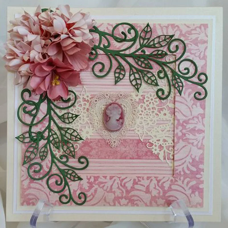 Разные Цветочные кружевные рамки листья Фламинго металлические плашки DIY