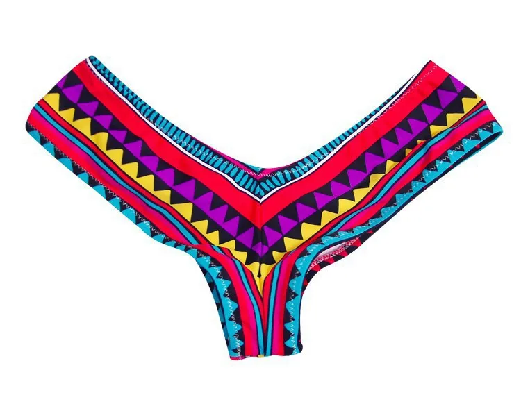 Женские Трусики бикини в форме флага бразильском стиле с v образным